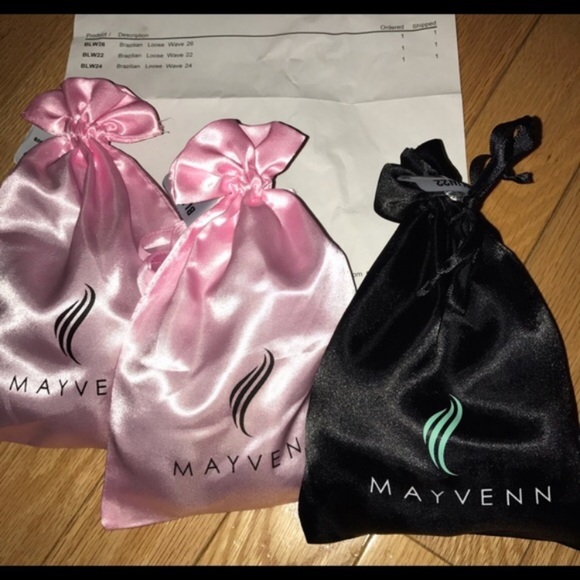 4 NWT BUNDLES OF MAYVENN BRAZILIAN LOOSE WAVE HAIR